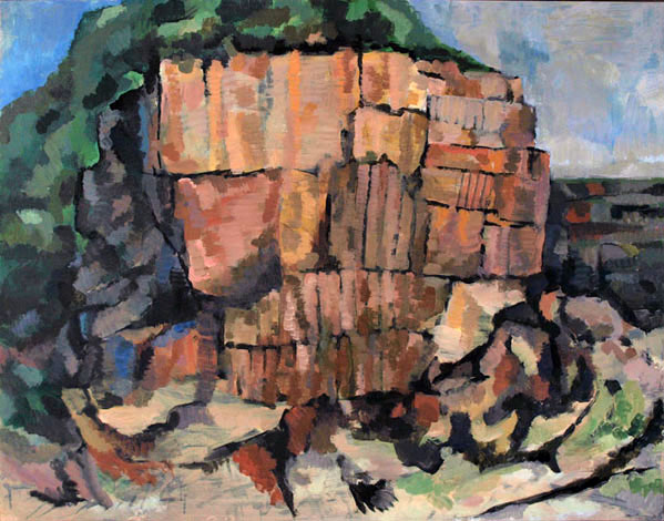 Felsen im Steinbruch