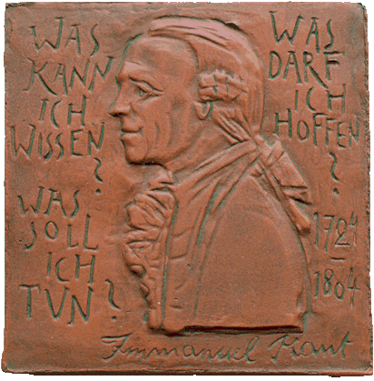 Immanuel Kant  Plakette  Fragen