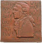 Immanuel Kant  Plakette  Fragen