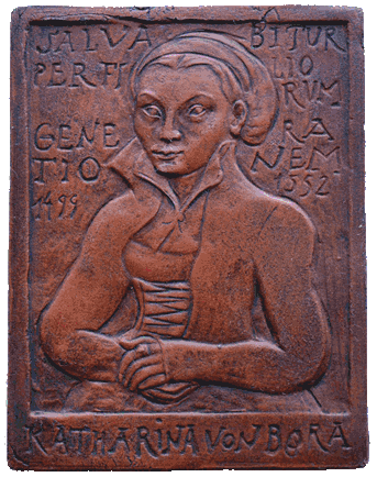 Katharina von Bora Plakette