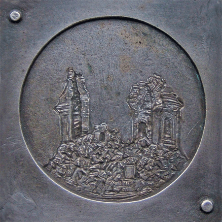 Domplakette Wiederaufbau der Frauenkirche