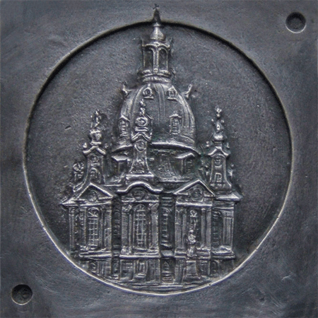 Domplakette Wiederaufbau der Frauenkirche