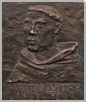 Plakette Martin Luther als Mönch